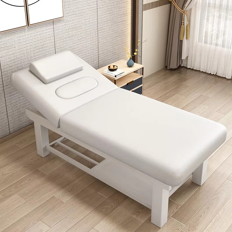 Luxury Skincare And Spa - Modern Lüks Ahşap Masaj Yatağı, Güzellik