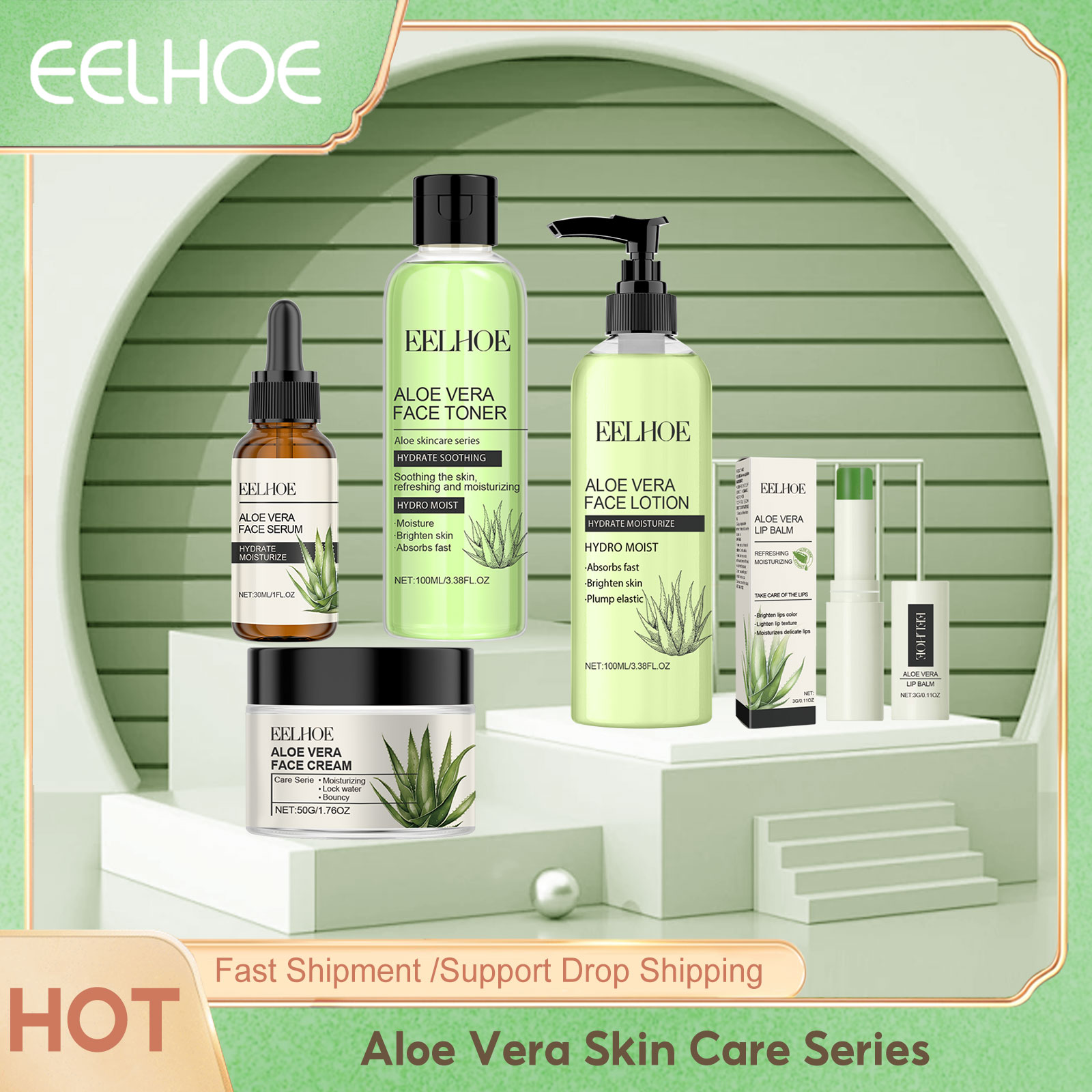 Luxury Skincare Set - Eelhoe Aloe Vera Cilt Bakım Serisi
