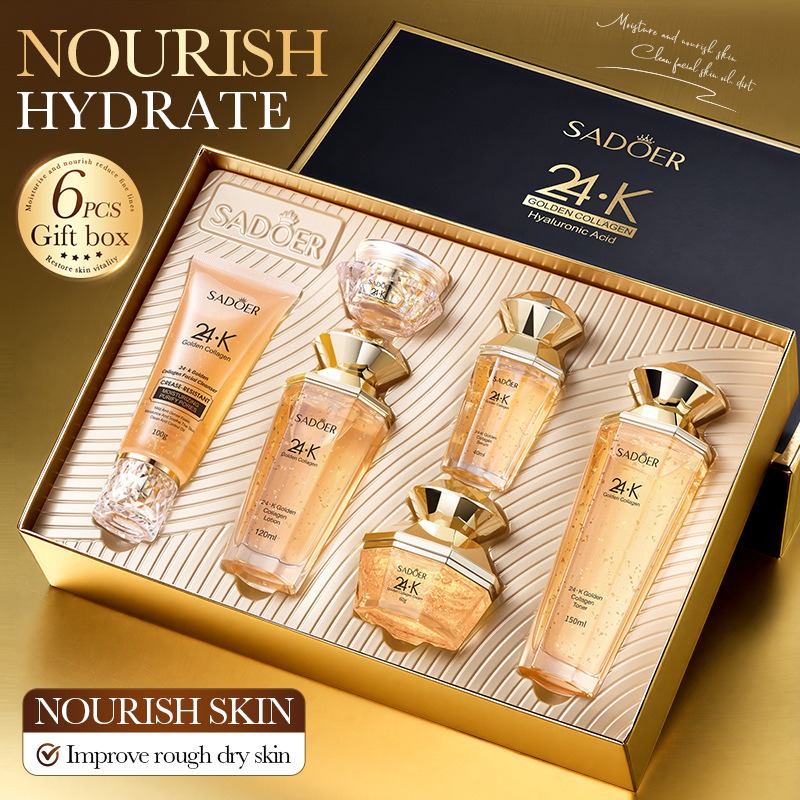Luxury Skincare Set - 24 Ayar Altın Kolajen Protein Cilt