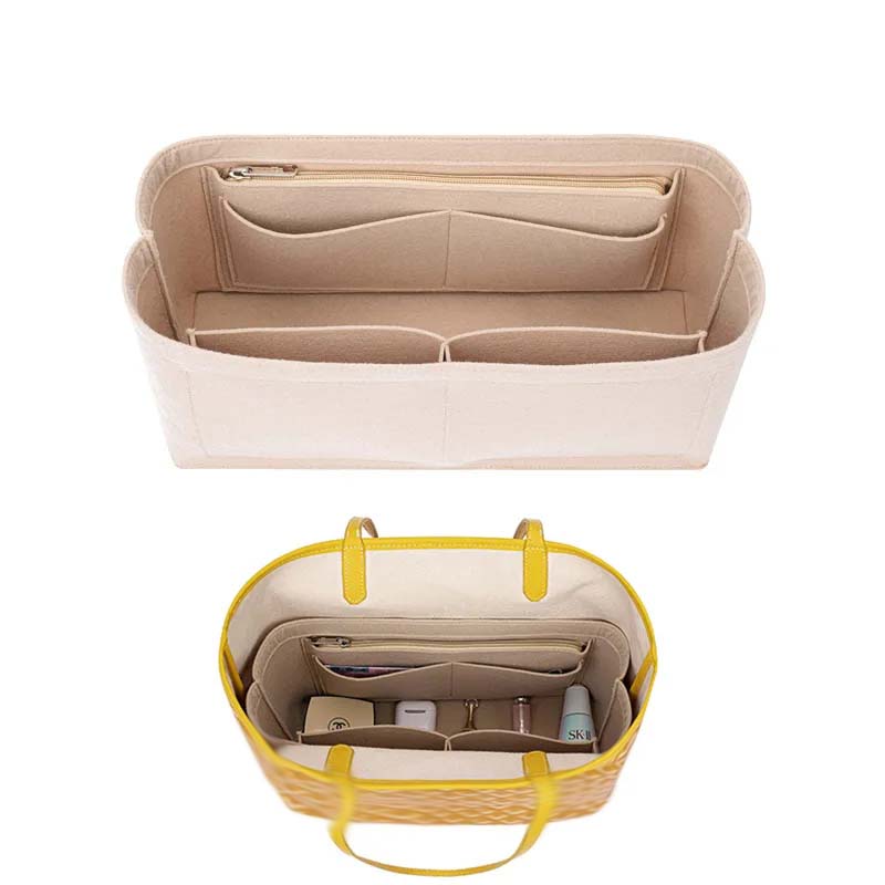 Luxury Skincare Box - Keçe Ekleme Çantası Kozmetik Organizatör Eklemek